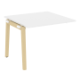 Проходной наборный элемент переговорного стола на деревянных опорах Onix Wood OW.NPRG-1 980x980x750