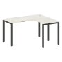 Стол криволинейный правый Metal System Style БП.СА-3 Пр 1400x1200x750