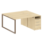 Рабочая станция Metal System Style БО.РС-СТП-2.2 1612x1475x750