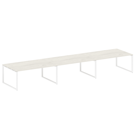 Переговорный стол 3 столешницы Metal System Style БО.ПРГ-3.5 5400x1235x750