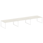Переговорный стол 3 столешницы Metal System Style БО.ПРГ-3.5 5400x1235x750