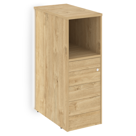 Тумба с подсветкой 5 ящиков TIP-ON завершающая, левая Onix O.R-TV-5TIP.SL 436x767x1185