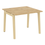 Стол переговорный на деревянных опорах Onix Wood OW.PRG-1.1 980x980x750