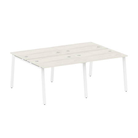 Рабочая станция на 4 рабочих места на А-образном м/к Metal System Style БА.СМ-4.1 2000x1475x750