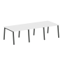 Стол для переговоров (3 столешницы) на А-образном м/к Metal System Style БА.ПРГ-3.1 3000x1235x750