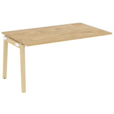 Проходной наборный элемент переговорного стола на деревянных опорах Onix Wood OW.NPRG-4 1580x980x750