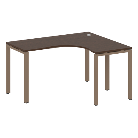 Стол криволинейный правый Metal System Style БП.СА-3 Пр 1400x1200x750