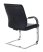 Кресло T-8010N-LOW-V черный Leather Black эко.кожа низк.спин. полозья металл хром