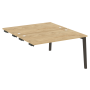 Стол-приставка двойной на деревянных опорах Onix Wood OW.D.SPR-3.8 1380x1635x750