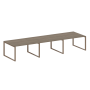 Переговорный стол 3 столешницы Metal System Style БО.ПРГ-3.3 4200x1235x750