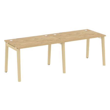 Рабочая станция на деревянных опорах Onix Wood OW.RS-2.2.8 2360x800x750