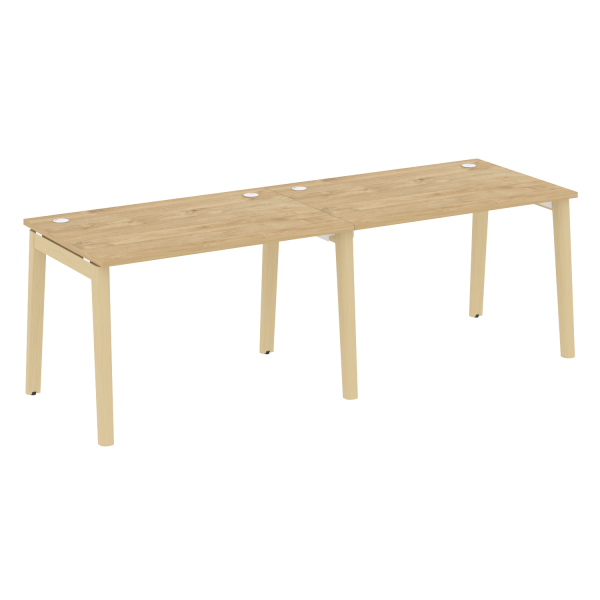 Рабочая станция на деревянных опорах Onix Wood OW.RS-2.2.8 2360x800x750