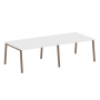 Стол для переговоров (2 столешницы) на А-образном м/к Metal System Style БА.ПРГ-2.3 2800x1235x750