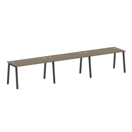 Рабочая станция на 3 рабочих места на А-образном м/к Metal System Style БА.СМ-3.3 4200x720x750