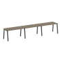 Рабочая станция на 3 рабочих места на А-образном м/к Metal System Style БА.СМ-3.3 4200x720x750