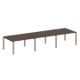 Переговорный стол 3 столешницы Metal System Style БП.ПРГ-3.3 4200x1235x750