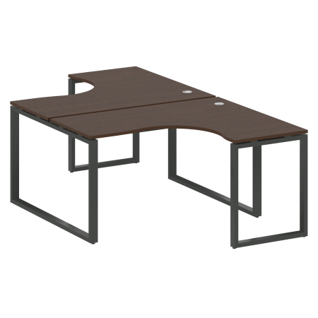 Рабочая станция криволинейная Metal System Style БО.РАС-СА-2.3 1400x2435x750