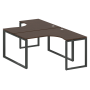 Рабочая станция криволинейная Metal System Style БО.РАС-СА-2.3 1400x2435x750