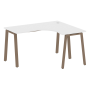 Стол криволинейный правый Metal System Style БА.СА-3 Пр 1400x1200x750