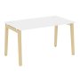 Стол рабочий на деревянных опорах Onix Wood OW.SP-3.8 1380x800x750