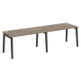 Рабочая станция на деревянных опорах Onix Wood OW.RS-2.3.8 2760x800x750