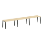 Рабочая станция на 3 рабочих места на А-образном м/к Metal System Style БА.СМ-3.3 4200x720x750