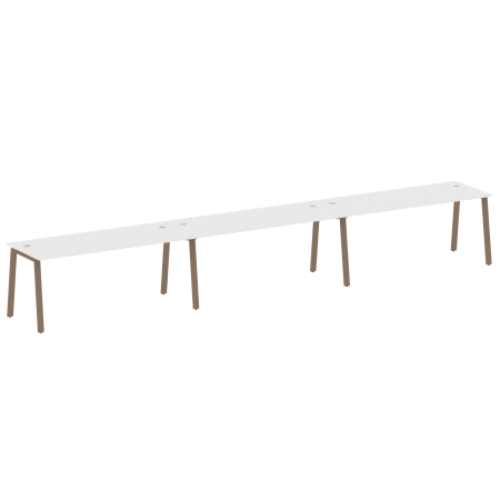 Рабочая станция на 3 рабочих места на А-образном м/к Metal System Style БА.СМ-3.5 5400x720x750