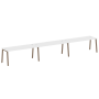 Рабочая станция на 3 рабочих места на А-образном м/к Metal System Style БА.СМ-3.5 5400x720x750