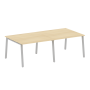 Стол для переговоров (2 столешницы) на А-образном м/к Metal System Style БА.ПРГ-2.2 2400x1235x750