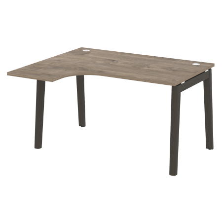 Стол эргономичный левый на деревянных опорах Onix Wood OW.SA-3L 1380x1180x750