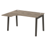 Стол эргономичный левый на деревянных опорах Onix Wood OW.SA-3L 1380x1180x750