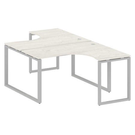 Рабочая станция криволинейная Metal System Style БО.РАС-СА-2.3 1400x2435x750