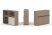 Тумба двойная + низкая надставка ES.NB.2N-7 (1500х410х1135)