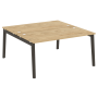 Рабочая станция на деревянных опорах Onix Wood OW.D.RS-2.4.8 1580x1635x750