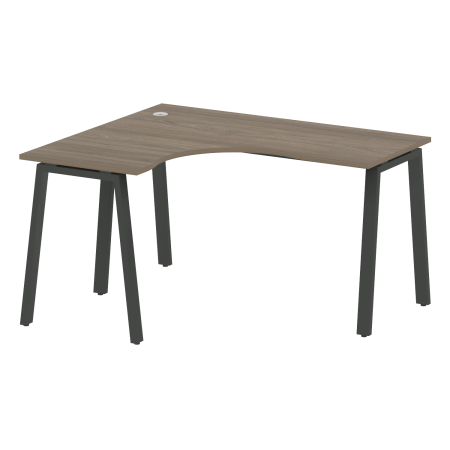 Стол криволинейный левый Metal System Style БА.СА-3 Л 1400x1200x750