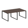 Переговорный стол 2 столешницы Metal System Style БО.ПРГ-2.1 2000x1235x750