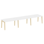 Стол переговорный на деревянных опорах Onix Wood OW.PRG-3.3 4140x980x750