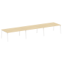 Стол для переговоров (3 столешницы) на А-образном м/к Metal System Style БА.ПРГ-3.5 5400x1235x750