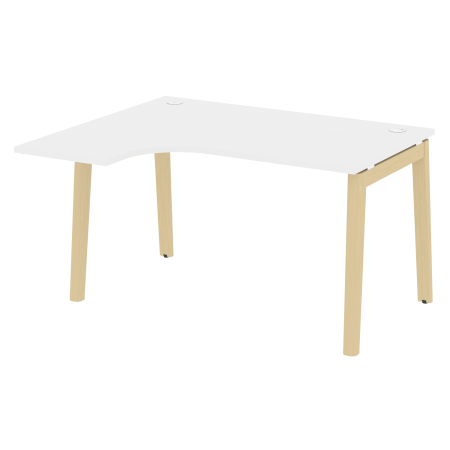 Стол эргономичный левый на деревянных опорах Onix Wood OW.SA-3L 1380x1180x750