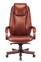 Кресло руководителя T-9923WALNUT светло-коричневый Leather EiCHel кожа крестов. металл/дерево