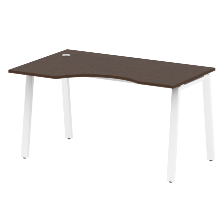 Стол криволинейный левый Metal System Style БА.СА-2 Л 1400x900x750