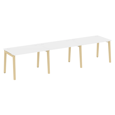 Рабочая станция на деревянных опорах Onix Wood OW.RS-3.2.8 3540x800x750