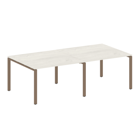Переговорный стол 2 столешницы Metal System Style БП.ПРГ-2.2 2400x1235x750