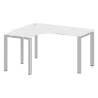Стол криволинейный левый Metal System Style БП.СА-3 Л 1400x1200x750