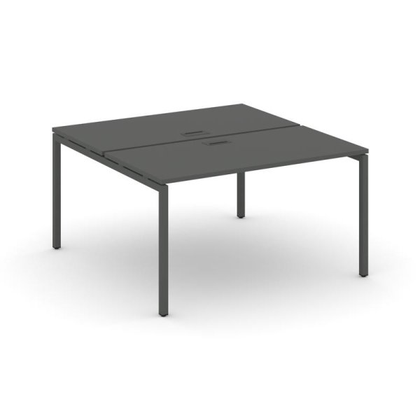 Рабочая станция 2-х сторонняя SN-4P.DRS-013 (1380х1432х750) (Антрацит/Металл Антрацит)