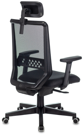 Кресло руководителя Expert черный TW-01 38-418 сетка/ткань с подголов. крестов. пластик (Черный)