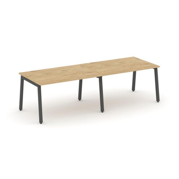 Стол переговорный SN-5A.SPRG-012.3 (2360х980х750) (Тиквуд Светлый/Металл Антрацит)