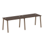 Рабочая станция на 2 рабочих места на А-образном м/к Metal System Style БА.СМ-2.2 2400x720x750