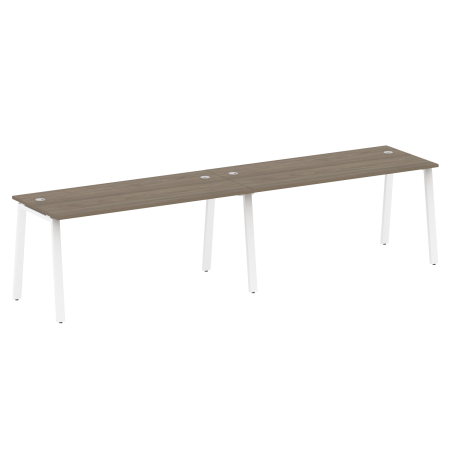 Рабочая станция на 2 рабочих места на А-образном м/к Metal System Style БА.СМ-2.4 3200x720x750