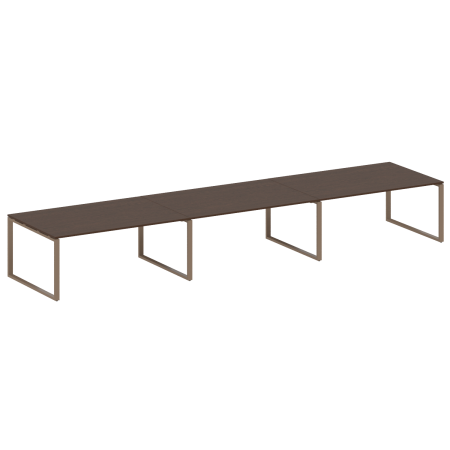 Переговорный стол 3 столешницы Metal System Style БО.ПРГ-3.5 5400x1235x750